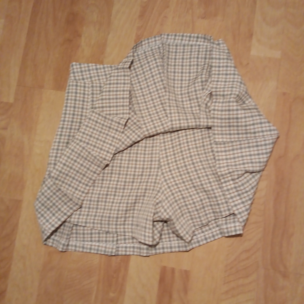 Hyfve/ Plaid Pleated Mini Skort / Size S - Picture 3 of 5